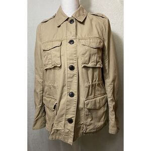 Gap Vintage Military‎ Multipocket Button Up Jacket Women's Size Medium